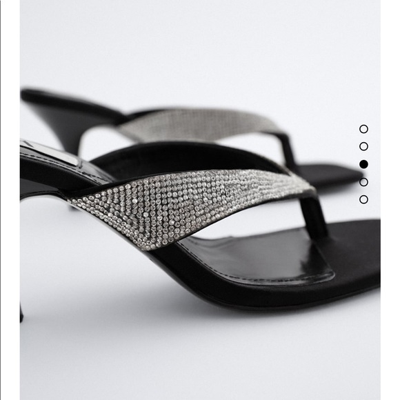 Zara sparkly sandals bloggers favorite - Picture 4 of 10
